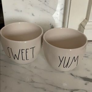 Rae Dunn “Sweet” and “Yum” Ice Cream Bowl Set